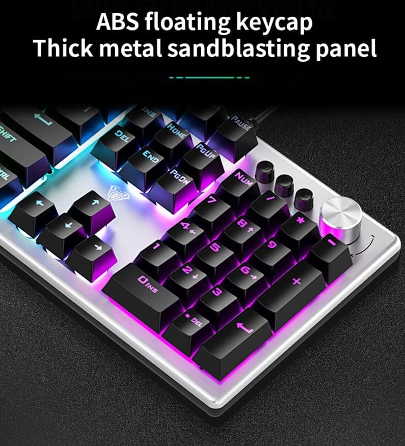 AULA MEMBRANE KEYBOARD BLACK GREY