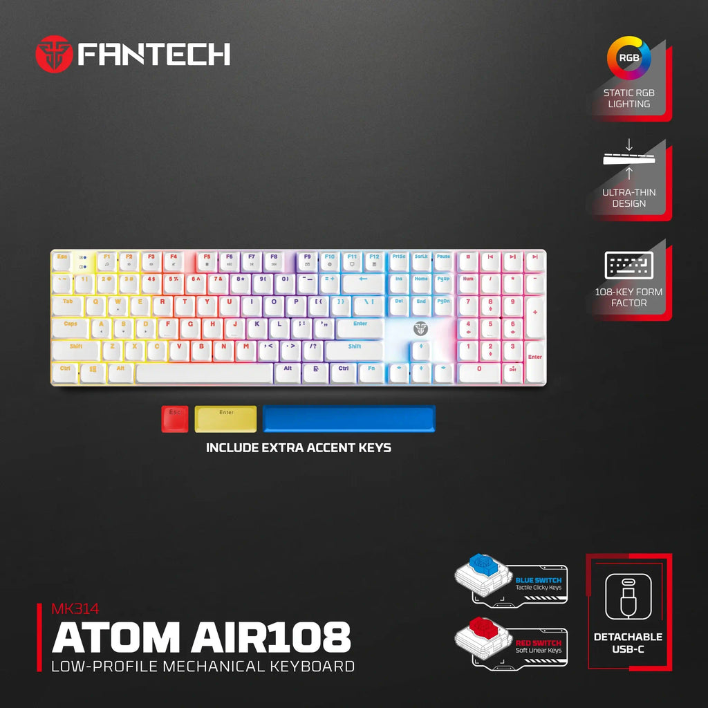 Fantech Atom Air108 RGB Mechanical Gaming Keyboard
