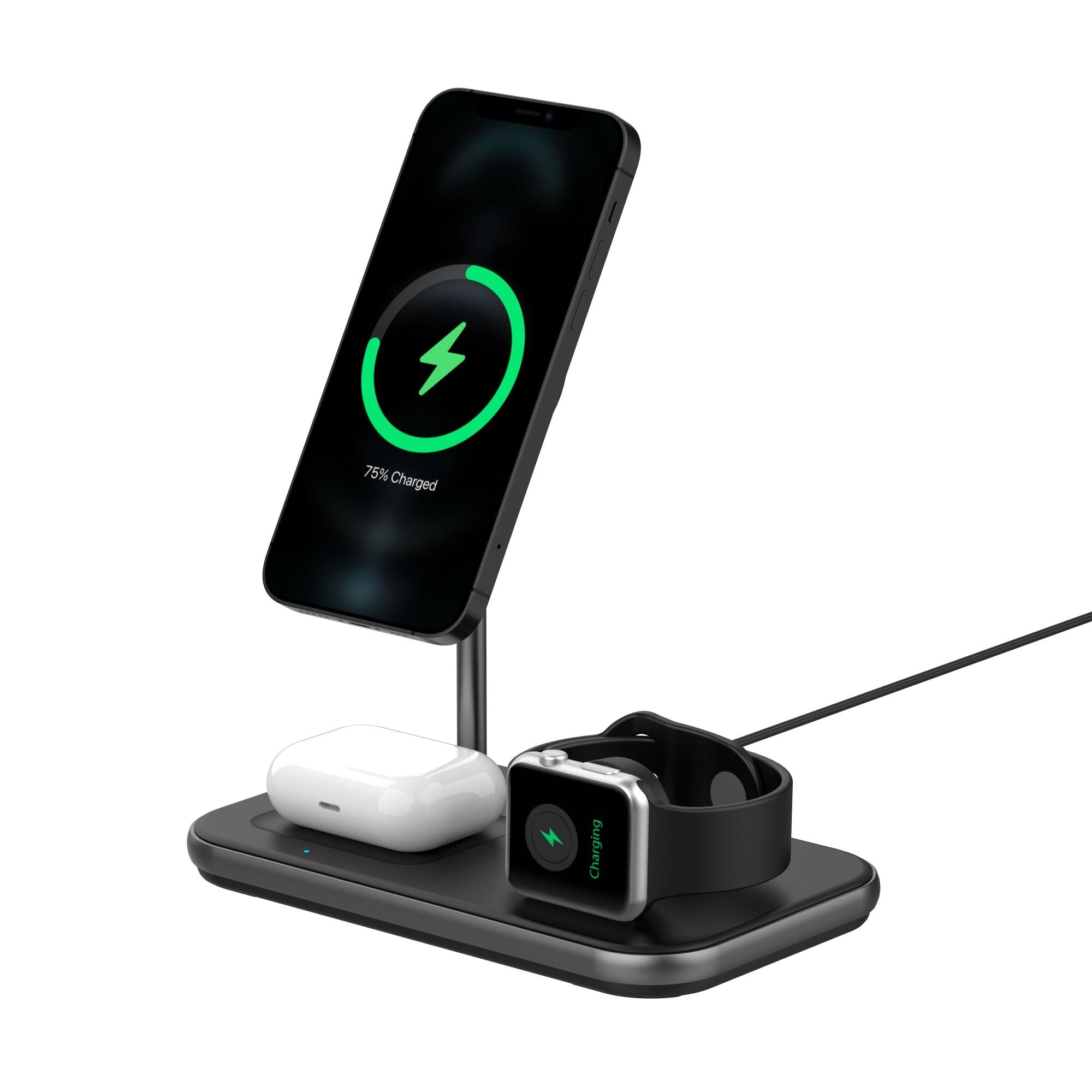 3-in-1 Magnetic Wireless Charging Station