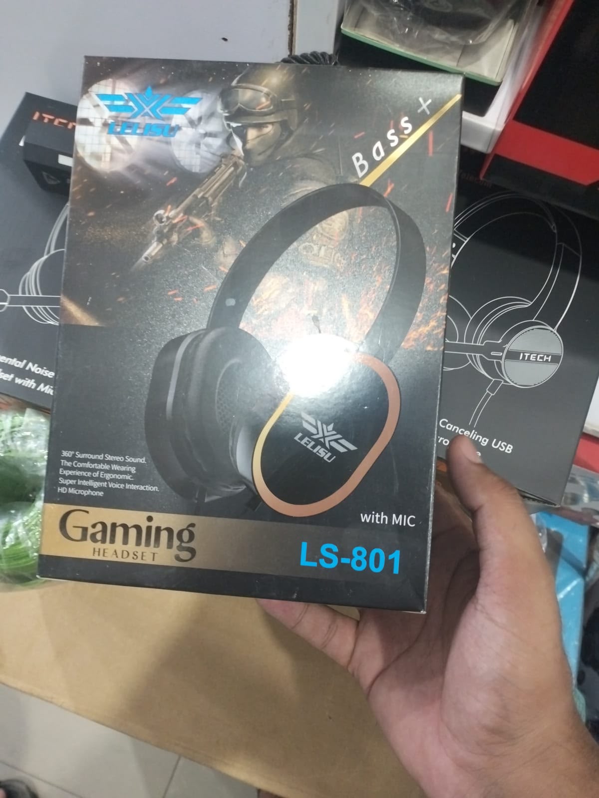 Lelisu LS-801 Extra Bass Gaming Headset