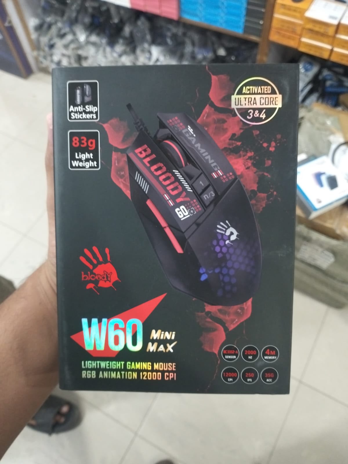 Bloody W60 Max Mini RGB Gaming Mouse